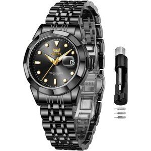 Women Watch Bracelet Dress Easy to Read Stainless Steel Ladies Watches